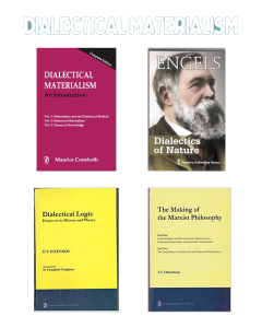 Bundle on Dialectical Materialism